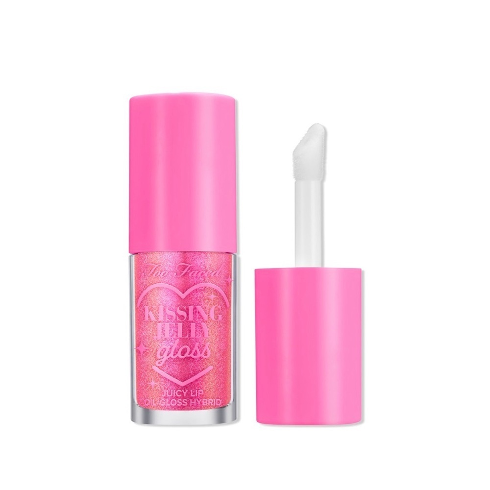 Too Faced BUNDLE Kissing Jelly Gloss Juicy Lip Oil & Juicy Tint in Bubblegum